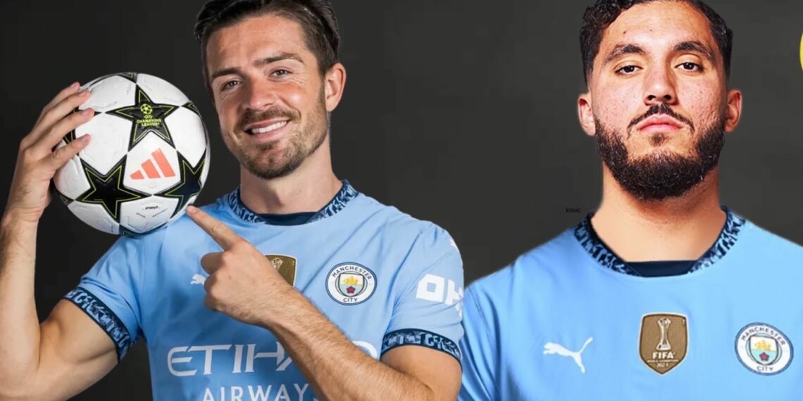 Rayan Cherki et Jack Grealish